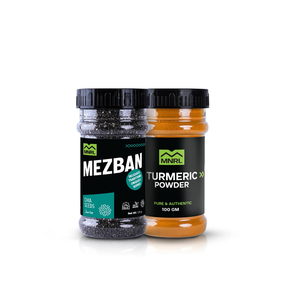 Bundle of 2 -- Chia Seeds + 100g Turmeric Powder